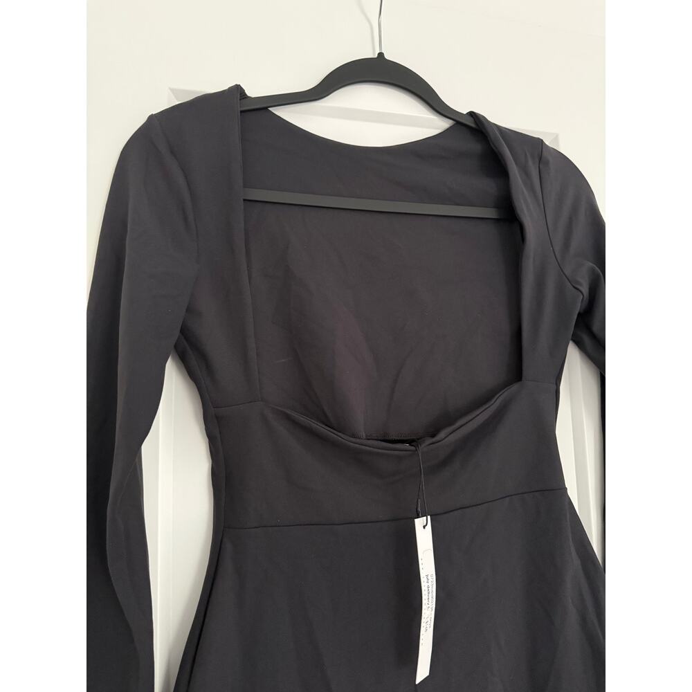 $168 New Susana Monaco Revolve Open Back Dress - Black - S - Picture 5 of 8